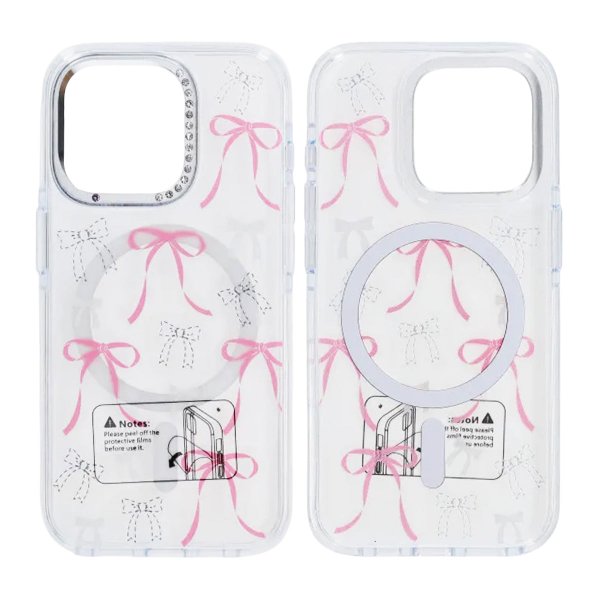 iPhone 15 Pro -kuori kuvioitu MagSafe Rusetti
