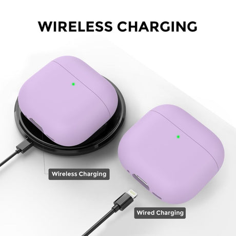 Ahastyle AirPods 4/5 Kuori Silikoni Violetti
