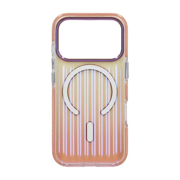 iPhone 17 Pro Kotelo Aaltokuvioitu MagSafe Ruusukulta