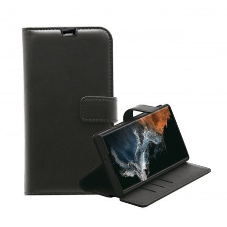 Vivanco Samsung Galaxy S23 Ultra Kotelo Classic Wallet Musta
