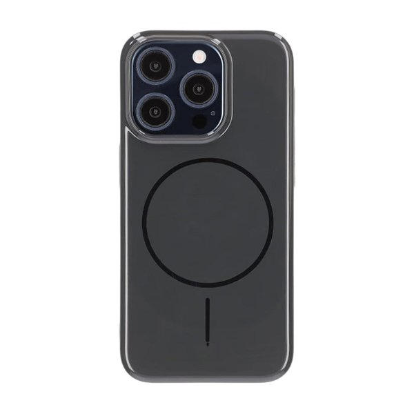 iPhone 15 Pro -kuori, TPU, MagSafe, kiiltävä musta