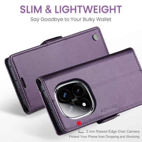 CaseMe Xiaomi Redmi Note 14 Pro 5G/14 Pro Plus 5G Kotelo 023 Series Violetti