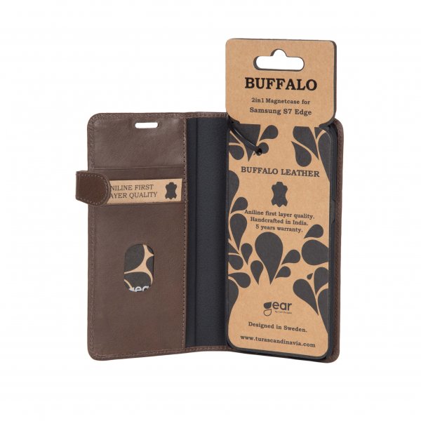 Buffalo Samsung Galaxy S7 Edge Kotelo 2in1 Magneettikotelo Ruskea