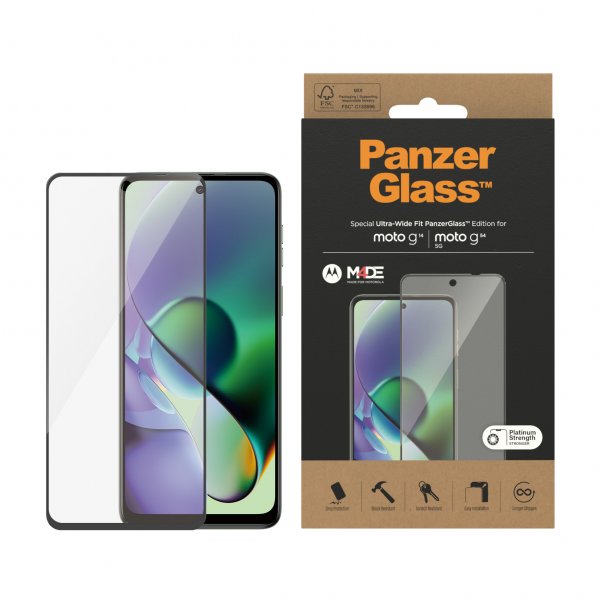 PanzerGlass Motorola Moto G14/Moto G54 -näytönsuoja Ultra-Wide Fit
