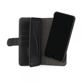 Gear iPhone 6/6S Plus/iPhone 7 Plus/iPhone 8 Plus -suojakotelo 7 korttipaikalla, irrotettava kuori, musta