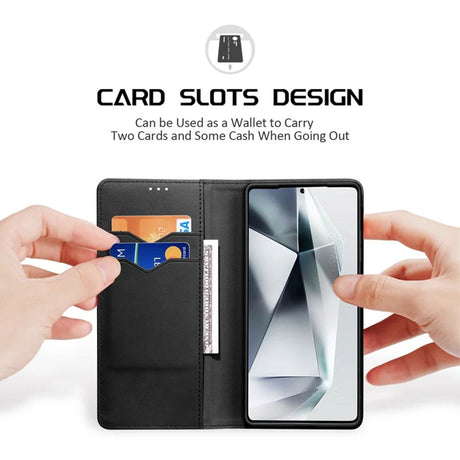 Dux Ducis Samsung Galaxy S25 Ultra Kotelo Hivo Series Musta