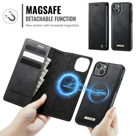 CaseMe iPhone 14 Plus/iPhone 15 Plus Kotelo C49 Series Musta