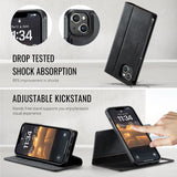 CaseMe iPhone 14 Plus/iPhone 15 Plus Kotelo C49 Series Musta