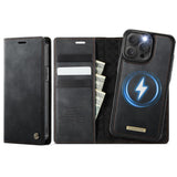 CaseMe iPhone 15 Pro Max Kotelo C49 Series Musta
