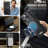 CaseMe iPhone 15 Pro Max Kotelo C49 Series Musta