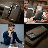 CaseMe iPhone 15 Pro Max Kotelo C49 Series Ruskea