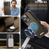 CaseMe iPhone 15 Pro Max Kotelo C49 Series Ruskea