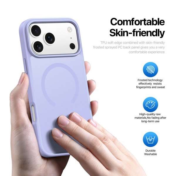 Dux Ducis iPhone 17 Pro Max -kuori, Yind-sarja, MagSafe, violetti