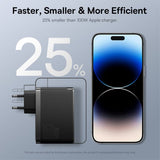 Baseus GaN5 Pro pikalaturi, 2xUSB-C ja 1xUSB-A, 160 W