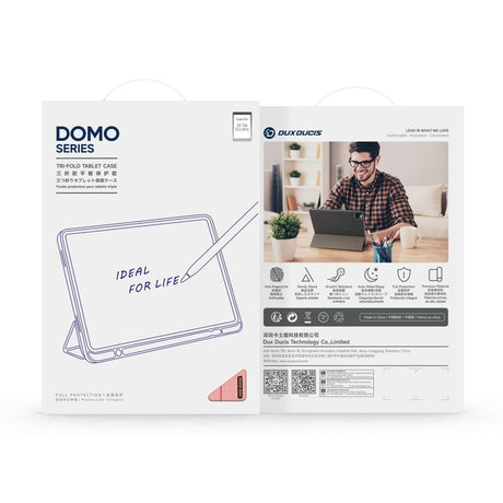 Dux Ducis Samsung Galaxy Tab S11 Ultra/S12 Ultra Kotelo DOMO Series Vaaleanpunainen
