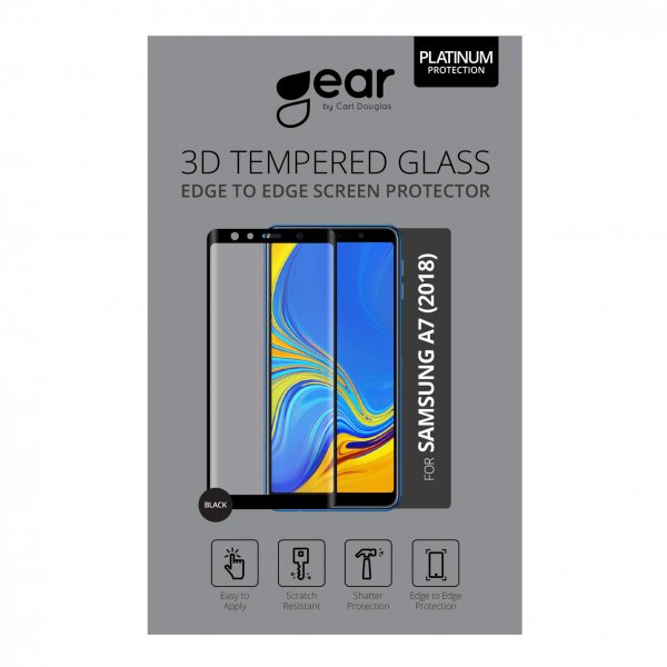 Gear Samsung Galaxy A7 2018 Näytönsuoja 3D