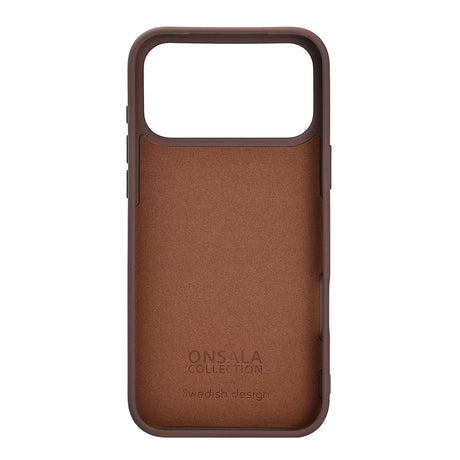 Onsala iPhone 17 Pro Max/iPhone 18 Pro Max Kuori Silikonituntuma Suklaa