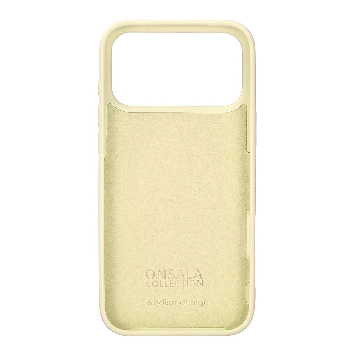 Onsala iPhone 17 Pro Max/iPhone 18 Pro Max Kuori Silikonin tuntu Lemon