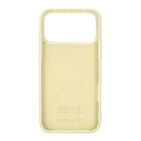 Onsala iPhone 17 Pro Max/iPhone 18 Pro Max Kuori Silikonin tuntu Lemon