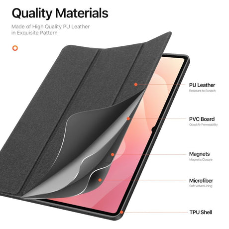 Dux Ducis Samsung Galaxy Tab S11 Ultra/S12 Ultra Kotelo DOMO Series Musta