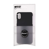 Gear iPhone X/Xs Kuori Kovamuovi Musta