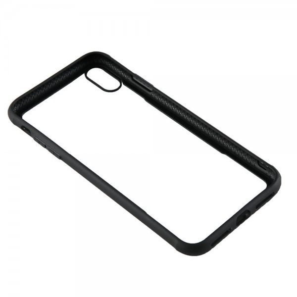 Gear iPhone Xs Max Kuori Karkaistu Lasi Kirkas Musta