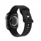 Apple Watch 38/40/41/42mm silikonranneke, musta