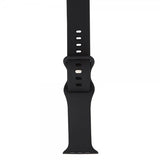 Apple Watch 38/40/41/42mm silikonranneke, musta
