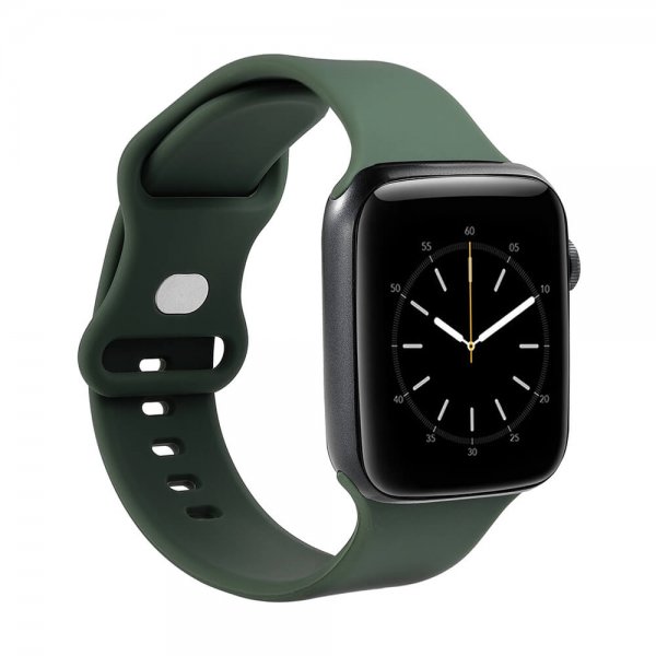 Gear Apple Watch 38/40/41/42mm Silikonihihna Oliivinvihreä