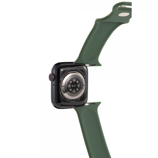 Gear Apple Watch 38/40/41/42mm Silikonihihna Oliivinvihreä