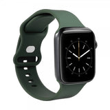 Gear Apple Watch 44/45/46mm/Apple Watch Ultra ranneke Silikoni Oliivinvihreä