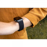 Gear Apple Watch 38/40/41/42mm ranneke, punottu nailon, musta