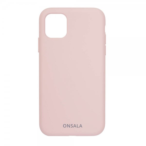 Onsala iPhone 11 Pro Kuori Silikoni Hiekanvaaleanpunainen