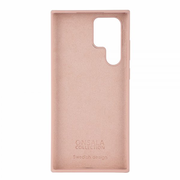 Onsala Samsung Galaxy S22 Ultra Silikonikuori Sand Pink