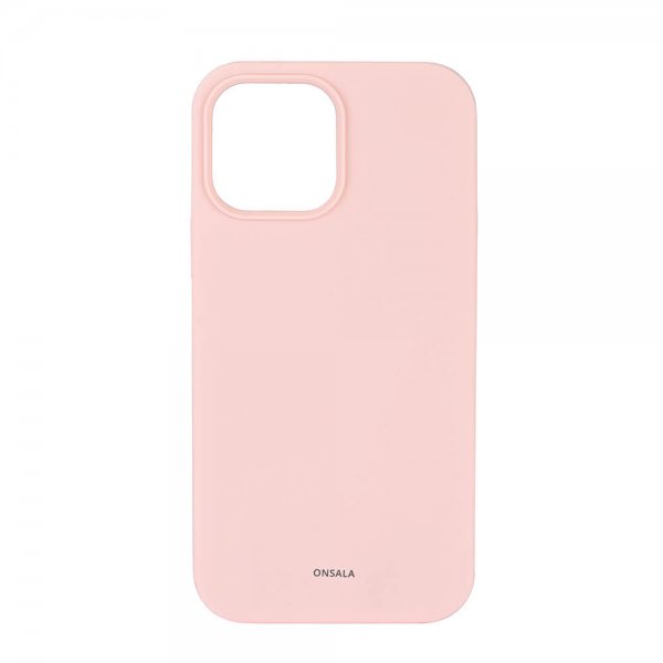 Onsala iPhone 13 Pro Max Suojakuori Silikoni Chalk Pink