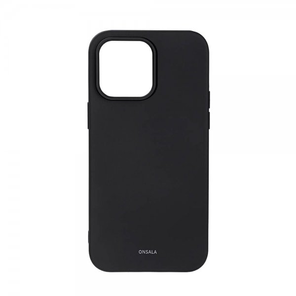 Onsala iPhone 14 Pro Max Silikonikuori Musta