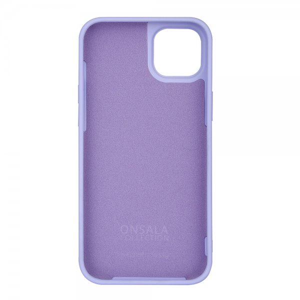 Onsala iPhone 14 Plus silikonikuori, violetti
