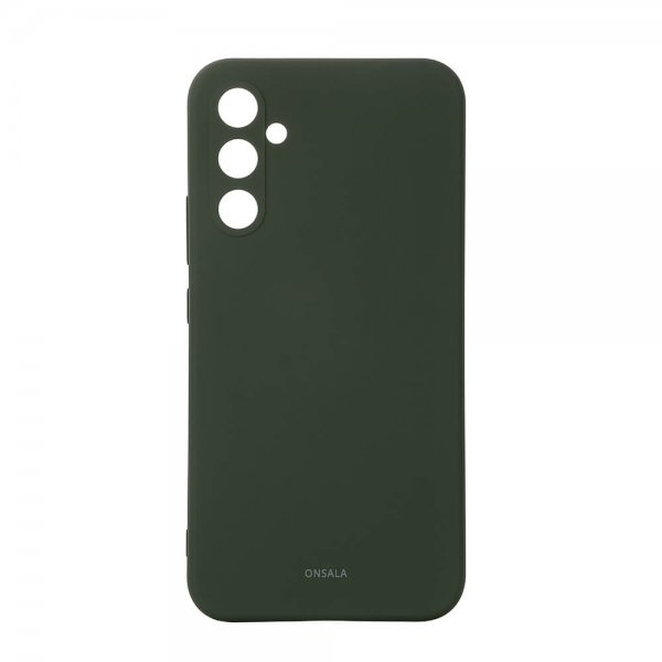 Onsala Samsung Galaxy A54 5G Kuori Silikoni Tummanvihreä