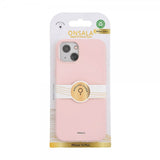 Onsala iPhone 15 Plus Suojakuori Silicone Touch MagSeries Chalk Pink