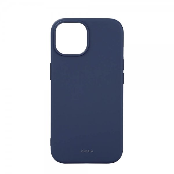 Onsala iPhone 15 Silicone Touch MagSeries Kuoret, tummansininen
