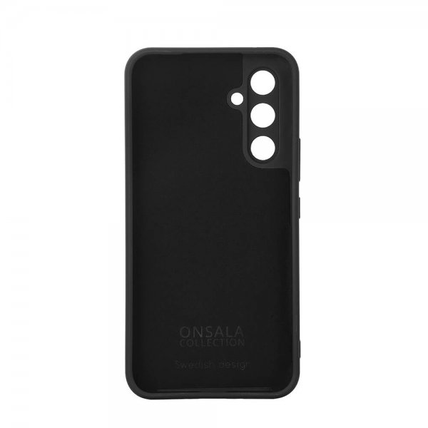 Onsala Samsung Galaxy A55 Kuori Silikonituntuma Musta