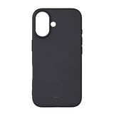 Onsala iPhone 16 -suojakuori, silikonituntuma, musta