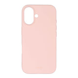 Onsala iPhone 16 -suojakuori, silikonituntuma, Chalk Pink