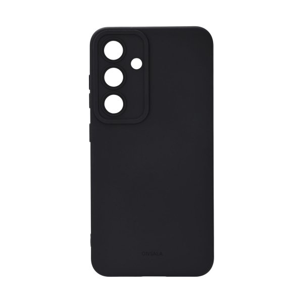 Onsala Samsung Galaxy S25 -silikonikuori, musta
