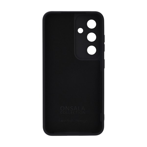 Onsala Samsung Galaxy S25 -silikonikuori, musta