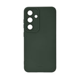 Onsala Samsung Galaxy S25 Kuori Silikonituntu Oliivinvihreä