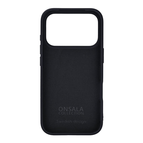Onsala iPhone 17 Pro/iPhone 18 Pro Kuori Silikonin tuntu Musta