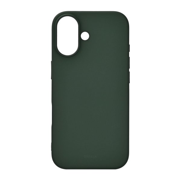 Onsala iPhone 17 -kuori, silikonituntuma, oliivinvihreä