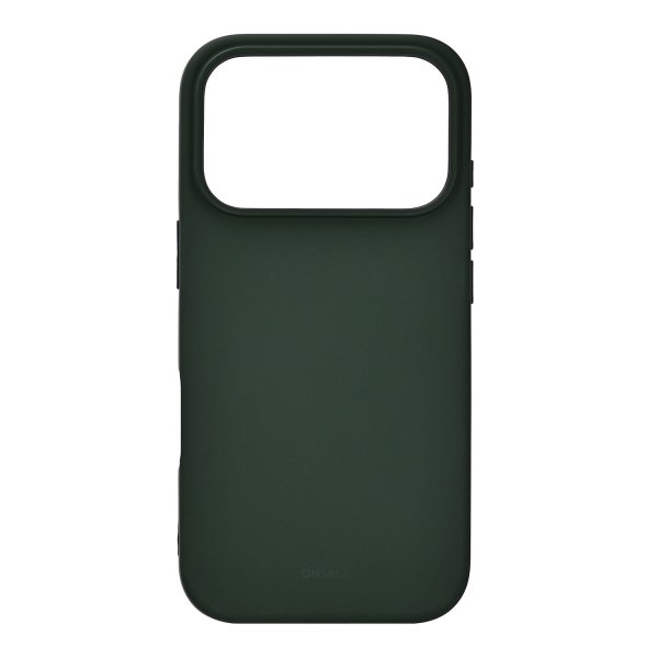 Onsala iPhone 17 Pro Silikonikuori Oliivinvihreä