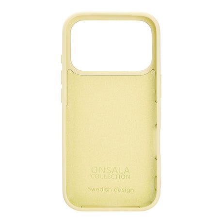 Onsala iPhone 17 Pro/iPhone 18 Pro Kuori Silikonin tuntu Lemon